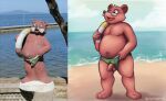  2017 balls beach chubby_male erection genitals male mytigertail outside penis seaside signature solo species_request 