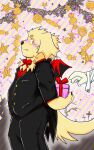  10:16 anthro bird_dog blush box canid canine canis container cu_sith_(tas) domestic_dog duo gift gift_wrapped golden_retriever halloween halloween_costume hi_res holidays hunting_dog katazaki leib_(tas) lifewonders male male/male mammal retriever tokyo_afterschool_summoners video_games 