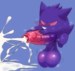  &lt;3 absurd_res balls big_balls big_penis blue_background blush bodily_fluids cum cum_on_ground cum_pool cumshot ejaculation erection eyes_closed foreskin gengar genital_fluids genitals grin hi_res huge_balls huge_penis humanoid_genitalia humanoid_penis hyper hyper_balls hyper_genitalia hyper_penis male masturbation musk nintendo partially_retracted_foreskin penile penile_masturbation penis pok&eacute;mon pok&eacute;mon_(species) purple_balls purple_body saggy_balls silicon_chub simple_background smile solo tight_foreskin vein veiny_penis video_games 