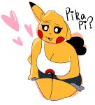  &lt;3_tail anthro big_breasts bottomwear breasts cleft_tail clothed clothing cosplay_pikachu_(character) dipstick_ears dipstick_tail fan_character female hi_res hotpants kanna_(joaoppereiraus) looking_at_viewer mammal markings multicolored_ears nintendo open_mouth pikachu pok&eacute;mon pok&eacute;mon_(species) pok&eacute;morph rodent shirt short_stack shorts simple_background simplystrae solo tail_markings tank_top thick_thighs topwear video_games white_background 