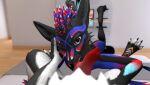  3d_(artwork) anthro digital_media_(artwork) duo fellatio first_person_view genitals hi_res jex knot licking male male/male oral penile penis pov_blowjob rexouium sam_rexis sex tongue tongue_out zima 