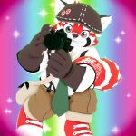  1:1 2021 3d_(artwork) ailurid anthro black_body black_nose blush camera claws clothing cute_fangs digital_media_(artwork) happy hi_res humanoid_hands kemono lifewonders looking_at_viewer male malicekira mammal multicolored_eyes open_mouth overweight overweight_male rainbow_eyes red_body red_panda shirt smile solo tokyo_afterschool_summoners topwear video_games white_body zhurong_(tas) 