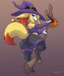  absurd_res anthro armwear artz basket big_butt braixen broom butt canid canine cleaning_tool clothed clothing condom container crossdressing dipstick_tail fishnet fluffy fluffy_tail food fox fruit fur genitals girly grey_background hat headgear headwear hi_res inner_ear_fluff knot kuroodod kuroodod_(fursona) lingerie looking_at_viewer male mammal markings nintendo panties pawpads paws penis pink_pawpads plant pok&eacute;mon pok&eacute;mon_(species) pumpkin purple_clothing rear_view red_body red_fur red_nose sexual_barrier_device simple_background smile solo staff tail_markings teeth tuft underwear video_games white_body white_fur witch_costume witch_hat yellow_body yellow_fur 