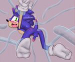  anthro anus arms_tied blush bodily_fluids bound butt chaos_(sonic) clothing eulipotyphlan feet footwear forced fur genitals hedgehog humanoid_genitalia humanoid_penis imminent_rape legs_tied male mammal onechan penis raised_arm raised_tail sega socks solo sonic_adventure sonic_the_hedgehog sonic_the_hedgehog_(series) spread_legs spreading tears tentacles wide_hips wide_thighs 