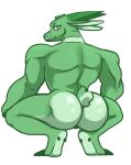  alpha_channel antelope bovid broly_culo butt crouching fur green_body green_fur gud horn looking_at_viewer looking_back looking_back_at_viewer male mammal meme muscular smile solo the_weaver_(character) 