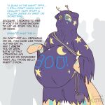  1:1 2021 andromorph_(lore) bedsheet_ghost belly clothing costume dialogue english_text halloween hi_res holidays inktober lutrine male mammal moblie moblie_(character) mustelid pregnant pregnant_male solo_focus text 