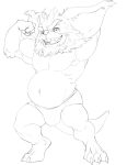  2020 3_toes 4_fingers anthro arm_tuft barefoot belly big_belly big_biceps big_ears big_muscles big_pecs big_quads black_and_white bristol cheek_tuft chin_tuft chua chubby_anthro chubby_male claws clothed clothed_anthro clothed_male clothing digital_drawing_(artwork) digital_media_(artwork) ear_tuft elbow_tufts facial_tuft fan_character feet fingers fist flexing flexing_bicep fluffy_ears full-length_portrait happy head_tuft humanoid_hands male mammal manly monochrome muscular muscular_anthro muscular_male open_mouth open_smile pecs plantigrade portrait pose serratus sharp_teeth short_anthro short_male simple_background smile solo speedo speedo_only standing swimwear teeth three-quarter_view toes topless topless_anthro topless_male tuft white_background wildstar 