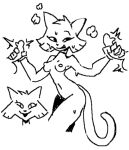 aliasing anthro cat_(stu) domestic_cat felid feline felis female handjob mammal monochrome penile sex sketch stu_(artist) 