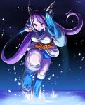  action_pose angry anthro boots breasts clothed clothing dragon female footwear freedom_planet freedom_planet_2 gloves hair handwear hi_res horn hybrid mammal pose purple_body purple_eyes purple_hair running sash_lilac solo sonicboom30813 video_games water 