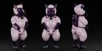  2020 2:1 3d_(artwork) 401 absurd_res anthro biped black_background bovid bulge caprine digital_media_(artwork) drone gas_mask gas_tank glistening hi_res male mammal mask pink_eyes rubber sheep simple_background slightly_chubby white_body 