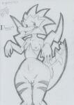  2021 anthro anthrofied beady_eyes blush bodily_fluids breasts dracozolt female fossil_pok&eacute;mon genital_fluids genitals graphite_(artwork) lunaris_parukia navel nintendo nipples nude open_mouth open_smile pok&eacute;mon pok&eacute;mon_(species) pok&eacute;morph pussy pussy_juice small_breasts smile solo thigh_gap traditional_media_(artwork) video_games wide_hips 