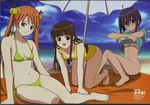  :&lt; ahoge all_fours arm_support bangs barefoot beach beach_towel beach_umbrella bell bikini bikini_under_clothes black_hair blue_eyes blue_sky blunt_bangs blush breasts brown_eyes casual_one-piece_swimsuit cloud crease crossed_arms day feet green_bikini green_eyes groin hair_bell hair_between_eyes hair_ornament head_tilt heterochromia highres kagurazaka_asuna katou_hatsue konoe_konoka light_smile long_hair looking_at_viewer lowleg lowleg_bikini mahou_sensei_negima! megami miyazaki_nodoka multiple_girls navel non-web_source ocean official_art one-piece_swimsuit open_mouth orange_hair outdoors parted_bangs purple_hair reclining scan shade shirt shirt_lift short_hair side-tie_bikini sidelocks sitting sky slender_waist small_breasts smile string_bikini swimsuit swimsuit_under_clothes t-shirt towel twintails umbrella undressing very_long_hair water white_bikini wide_hips yokozuwari 