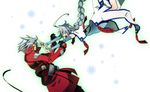  1girl ahoge blazblue braid long_hair noran nu-13 ragna_the_bloodedge silver_hair 