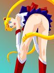  anus ass bent_over bishoujo_senshi_sailor_moon censored matsu_shuuichi no_panties pussy sailor_moon tsukino_usagi 