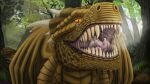  akr ambiguous_gender bodily_fluids body_in_mouth breath draco dragon dragonheart duo feral feral_pred hi_res human human_prey mammal mawplay rektalius saliva saliva_on_tongue saliva_string size_difference steam teeth universal_studios vore 