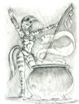  2018 ankle_band anklet anthro armlet baron_engel big_breasts bracelet breasts cauldron ear_piercing ear_ring equid equine female friendship_is_magic graphite_(artwork) hasbro hi_res hooves jewelry magic_user mammal my_little_pony neck_ring necklace pencil_(artwork) piercing satchel simple_background skimpy_bikini smoke solo spirit staff standing traditional_media_(artwork) unguligrade_anthro witch zebra zecora_(mlp) 