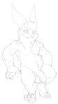  2020 3_toes 4_fingers absurd_res anthro arm_markings ball_tuft balls belly_tuft biceps big_ears big_eyes black_and_white bristol cheek_tuft chest_tuft claws closed_smile deltoids digital_drawing_(artwork) digital_media_(artwork) ear_tuft facial_tuft feet fingers flaccid foreskin full-length_portrait genitals glans happy head_tuft hi_res humanoid_genitalia humanoid_hands humanoid_penis looking_at_viewer male markings monochrome muscular muscular_male nintendo nude_anthro nude_male partially_retracted_foreskin penis pok&eacute;mon pok&eacute;mon_(species) portrait quads serratus shoulder_markings simple_background slightly_chubby_anthro slightly_chubby_male solo standing striped_shoulders three-quarter_view toes toony tuft video_games white_background zangoose 