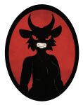  anonymous_artist anthro black_body bovid bovine cattle female hi_res humor indonesian joke logo mammal meme parody pdip simple_background solo 