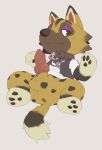  2021 anatomically_correct anatomically_correct_genitalia anatomically_correct_penis animal_crossing animal_genitalia animal_penis anthro anus balls bottomless brown_body brown_eyes brown_fur brown_nose brown_pawpads brown_spots butt canid canine canine_penis canis clothed clothing collar digital_media_(artwork) erection eyebrows fur genitals glistening glistening_eyes grey_background hi_res jewelry knot kyle_(animal_crossing) lying male mammal necklace nintendo on_back on_model pawpads paws penis purple_eyelids red_inner_ear seth-iova shirt simple_background solo spots spotted_body spotted_fur spread_legs spreading tan_body tan_fur topwear vest video_games wolf 