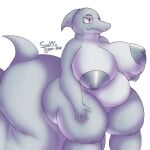  1:1 2021 alpha_channel anthro areola belly big_breasts big_butt breasts butt female fish genitals hi_res huge_breasts hyper hyper_tail luciana_(snekkobean) marine nipples non-mammal_breasts nude overweight overweight_anthro pussy shark simple_background smile snekkobean solo teeth thick_thighs 