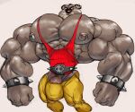  2017 abs activision anthro barazoku belt biceps big_bulge big_muscles big_nipples bottomwear bracelet bulge clothed clothing crash_bandicoot_(series) ear_piercing ear_ring genitals huge_bulge huge_muscles huge_pecs hyper hyper_muscles ineffective_clothing jewelry koala koala_kong male mammal marsupial muscular muscular_anthro muscular_male nipple_piercing nipple_ring nipples obliques pants pecs penis piercing remert shirt simple_background snarling solo spiked_bracelet spikes standing tank_top thong topwear underwear video_games vombatiform white_background 