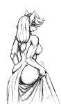  anthro applejack_(mlp) butt earth_pony equid equine female friendship_is_magic hasbro hi_res horse mammal monochrome muscular muscular_female my_little_pony pony practice shamziwhite sketch solo 