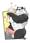  &lt;3 2021 abs after_sex ambiguous_gender anthro artist_name balls beastars big_muscles big_penis black_sclera bodily_fluids border butt cigarette condom cum cum_on_butt dated duo erection filled_condom fur genital_fluids genitals giant_panda gouhin hi_res holding_condom holding_object humanoid_genitalia humanoid_penis male male/ambiguous mammal muscular muscular_anthro muscular_male navel nude pecs penis scar schwarzfox sexual_barrier_device simple_background smoke smoking tan_background tuft ursid white_border 