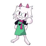  1:1 3_toes :3 barefoot bovid caprine cherry_shmary deltarune eyewear feet fur glasses goat hi_res horn looking_at_viewer male mammal neco-arc ralsei red_scarf scarf simple_background solo toes tsukihime type_moon undertale_(series) video_games white_background white_body white_fur 