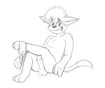  anthro balls canid canine canis clothing dontbeazombie drip_(jack) erection genitals hybrid jack_(webcomic) male mammal monochrome murid murine nude penis rat rodent smile smiling_at_viewer solo underwear underwear_around_one_leg undressing wolf 