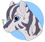  accessory alpha_channel blue_eyes catmele0n dreadlocks equid equine hair_accessory hair_tie hasbro male mammal mane my_little_pony ruzeth solo stripes zebra 