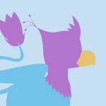  1:1 avian beak bird blue_body feathered_wings feathers feral galliform gryphon gyro_feather gyrotech lineless male mythological_avian mythology peafowl phasianid pink_body quadruped simple_background solo tail_tuft tuft vector wings 