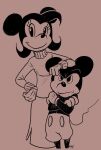  amelia_fieldmouse annoyed annoyed_expression anthro black_eyes black_nose bottomwear brother brother_and_sister clothed clothing crossed_arms disney duo eyelashes female gloves hair handwear happy hi_res looking_at_viewer male mammal mickey_mouse mouse murid murine rodent shorts sibling simple_background sister skirt smile standing sweater taller_female topwear unknown_artist 