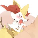  1:1 2021 3_fingers ambiguous_focus ambiguous_gender anthro anthro_focus blush bodily_fluids braixen cum cum_in_mouth cum_inside cumshot duo ejaculation erection facial_tuft fangs fingers fur genital_fluids genitals hand_on_penis hi_res holding_penis human human_on_anthro inner_ear_fluff interspecies male male/ambiguous mammal multicolored_body multicolored_fur nintendo nude open_mouth orgasm penis pok&eacute;mon pok&eacute;mon_(species) pok&eacute;philia red_body red_eyes red_fur red_nose solo_focus stick tail_tuft teeth tongue tongue_on_penis tongue_out tuft video_games white_body white_fur yellow_body yellow_fur youjomodoki 
