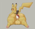  2021 anthro anthrofied anus balls big_balls big_butt black_eyes black_nose blush brown_markings butt fur genitals huge_balls huge_butt huge_thighs lying male markings nintendo open_mouth pawpads paws penetration pikachu pink_pawpads pok&eacute;ball pok&eacute;mon pok&eacute;mon_(species) pok&eacute;morph signature solo thick_thighs video_games wolfarion yellow_balls yellow_body yellow_butt yellow_fur 