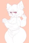  anthro apron apron_only belly big_breasts bracelet breasts candy catti_(deltarune) chubby_anthro chubby_female cleavage clothed clothing collar curvy_figure deltarune dessert domestic_cat ear_piercing ear_ring facial_piercing felid feline felis female food front_view hair half-closed_eyes hi_res huge_breasts huge_hips huge_thighs inner_ear_fluff jewelry lip_piercing lollipop looking_at_viewer makeup mammal mascara monochrome mostly_nude narrowed_eyes nose_piercing notched_ear notebook open_mouth pencil_(disambiguation) penis_drawing piercing portrait pupils sharp_teeth simple_background slightly_chubby slit_pupils smoothieass solo standing teeth thick_thighs three-quarter_portrait three-quarter_view tuft undertale_(series) video_games voluptuous wide_hips 
