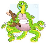  apode bandanna cervid clothing cuddling draconcopode dress duo embrace female feral hug kerchief legless lulubell male mammal reptile scalie serpentine snake sylene_(blissey1) 