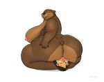  &lt;3 2021 anthro areola axton_(ns22) big_breasts big_butt blush breasts brown_bear brown_body butt dominant dominant_female duo facesitting felid female fur hand_on_butt hehky huge_butt kneeling looking_back male male/female mammal obese overweight overweight_female pantherine short_tail simple_background submissive submissive_male thick_thighs tiger ursid ursine wide_hips 