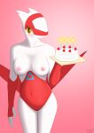  absurd_res anthro blush breasts cake commandg dessert female food genitals hi_res latias legendary_pok&eacute;mon looking_at_viewer nintendo nipples nude pok&eacute;mon pok&eacute;mon_(species) pregnant pussy simple_background smile solo video_games 