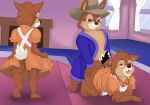  absurd_res anthro chip_&#039;n_dale_rescue_rangers chip_(disney) chipmunk clothed clothing crossdressing dale_(disney) disney duo ground_squirrel hi_res male male/male mammal rodent sciurid tabaarus 