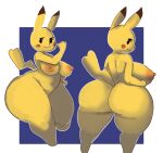  anthro big_breasts big_butt breasts butt darky featureless_crotch female fur huge_butt looking_back nintendo nude pikachu pok&eacute;mon pok&eacute;mon_(species) short_stack slightly_chubby thick_thighs video_games yellow_body yellow_breasts yellow_butt yellow_ears yellow_fur yellow_tail 