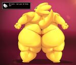  alphys anthro barely_visible_breasts big_butt breasts buckteeth butt clothed clothing dialogue dialogue_box english_text eyewear female fennekoshee flabby_arms glasses huge_butt huge_thighs lizard looking_at_viewer looking_back looking_back_at_viewer love_handles non-mammal_breasts obese obese_anthro obese_female overweight overweight_anthro overweight_female presenting presenting_hindquarters rear_view reptile scales scalie short_stack simple_background skimpy solo standing stuttering teeth text thick_tail thick_thighs thong thong_pull topless undertale undertale_(series) underwear video_games wide_hips yellow_body yellow_scales 