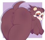  animal_crossing anthro anus big_breasts big_butt blush breasts butt digital_media_(artwork) eulipotyphlan female freckles genitals hedgehog hi_res mammal nintendo nipples nude presenting pussy sable_able shaded solo vestalover69 video_games 