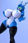  2021 3d_(artwork) abs absurd_res animatronic anthro areola artist_name big_areola big_breasts blue_background blue_body blue_hair blue_skin bodily_fluids breasts curvy_figure digital_media_(artwork) eyelashes eyewear female fingers five_nights_at_freddy&#039;s five_nights_at_freddy&#039;s_2 genitals glasses glowing glowing_eyes green_eyes hair hi_res hourglass_figure huge_breasts lactating lagomorph leporid lips machine mammal milk multicolored_body multicolored_skin muscular muscular_anthro muscular_female nipples nude pussy rabbit robot simple_background siri_sfm solo source_filmmaker standing teeth thick_thighs toy_bonnie_(fnaf) two_tone_body two_tone_skin video_games voluptuous white_body white_skin wide_hips 