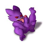  absurd_res alpha_channel anthro anus balls fuzefurry gengar genitals hi_res licking looking_at_viewer male nintendo penis pok&eacute;mon pok&eacute;mon_(species) self_lick solo tagme tongue tongue_out video_games wet wet_penis 