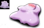  blush ditto_(pok&eacute;mon) hand_on_head hi_res lying megi nintendo pok&eacute;mon pok&eacute;mon_(species) purple_body small_eyes solo video_games 