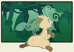  anus bodily_fluids eeveelution female feral genitals hi_res itsunknownanon leafeon looking_back nintendo pok&eacute;mon pok&eacute;mon_(species) pussy solo surprise sweat video_games 