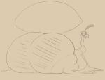  ambiguous_gender ass_up avian big_butt bird bubble_butt butt feral galliform hi_res huge_butt looking_back lying narrowed_eyes on_front open_mouth overweight phasianid smokey_blokey solo turkey twerkey 