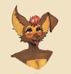  anthro female hybrid portrait solo tama-tama tongue unknown_artist 