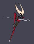  absurd_res anthro arthropod clothed clothing female hi_res hollow_knight hornet_(hollow_knight) insect needle_(disambiguation) pornwhal pose praxxwhal_(artist) solo team_cherry topless video_games weapon 