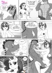  anthro anthro_on_anthro anthrofied areola big_breasts breasts colgate_(mlp) comic cutie_mark dialogue dragon english_text equid equine erection female friendship_is_magic genitals hasbro hi_res horn knot male male/female mammal my_little_pony nipples nude penis pia-sama rarity_(mlp) scalie spike_(mlp) text unicorn vinyl_scratch_(mlp) water 